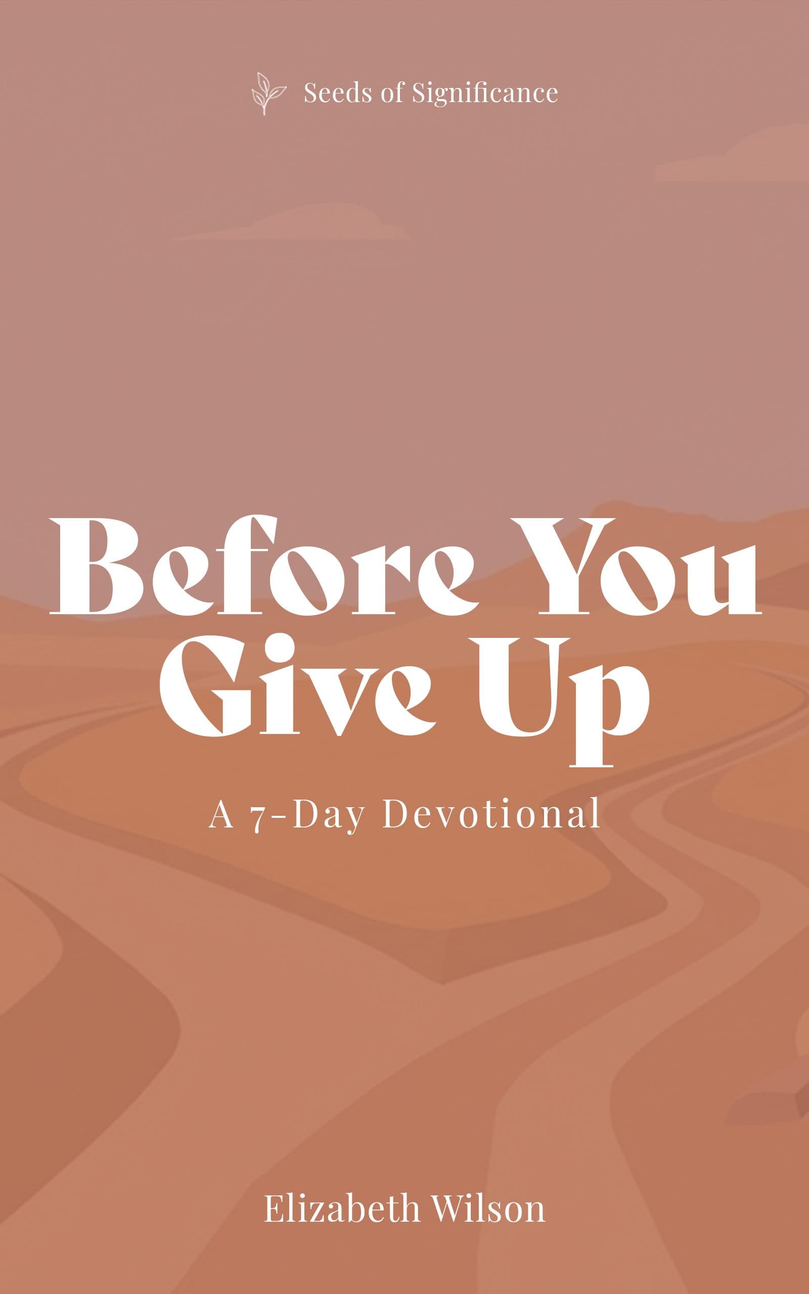 Before You Give Up